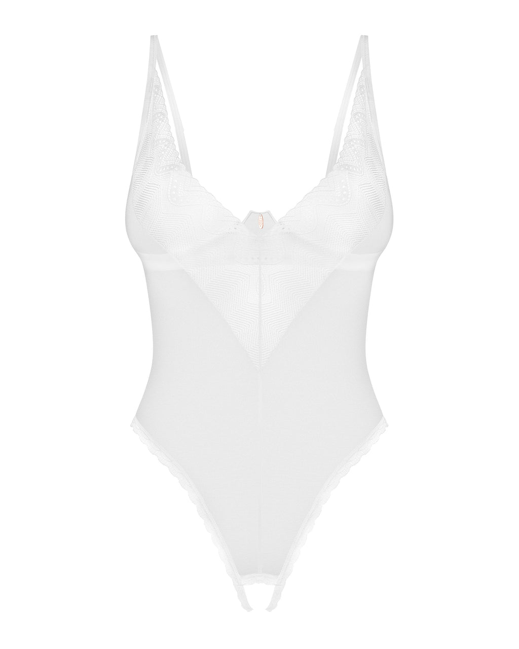 Sheer Crotchless Teddy Obsessive Alissium