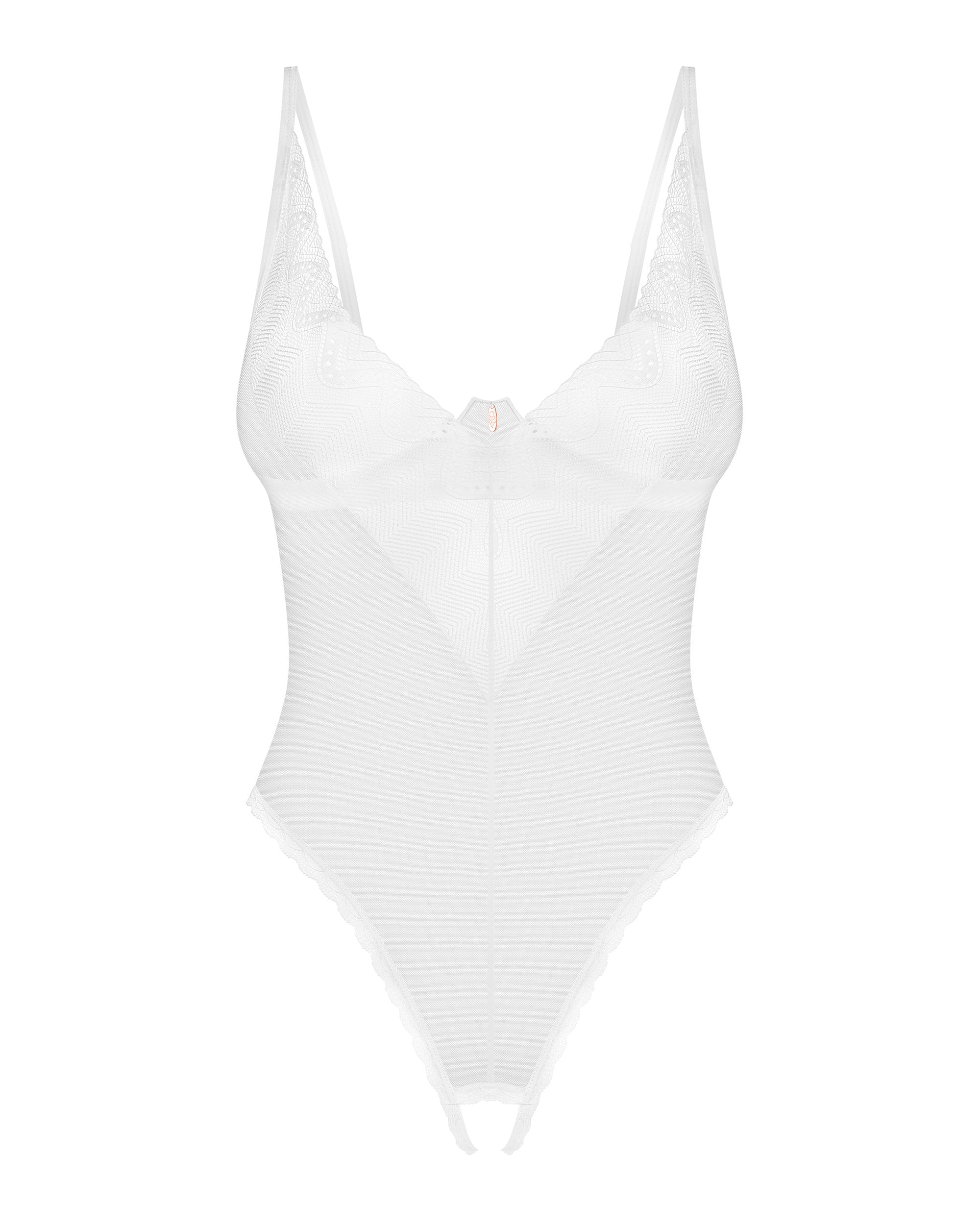 Sheer Crotchless Teddy Obsessive Alissium