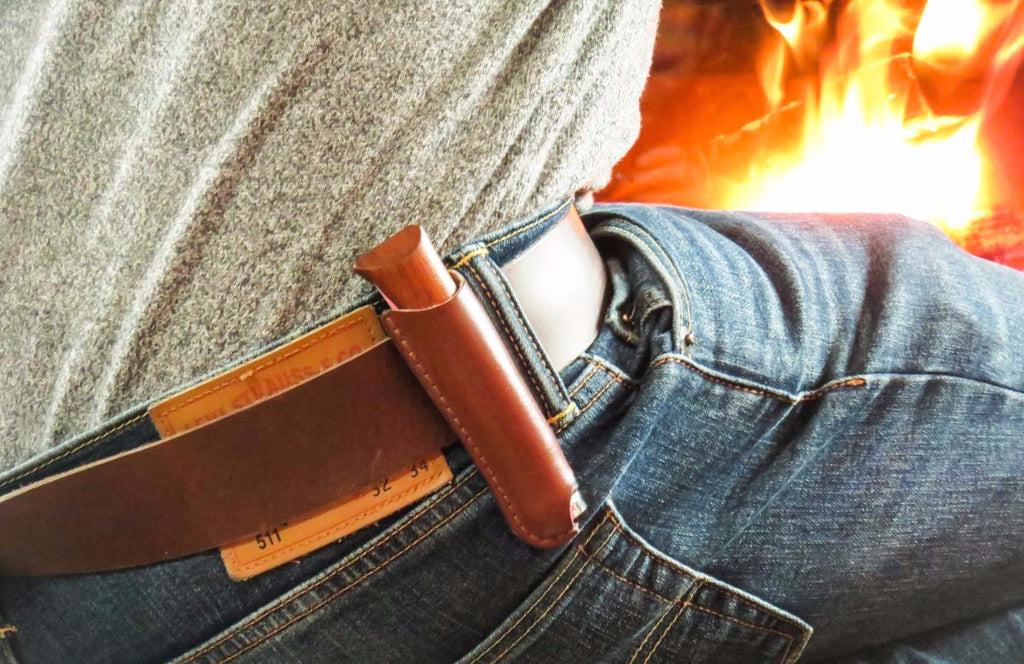 Leather Belt Knife Sheath & Case - Not associated with Opinel S.A.S