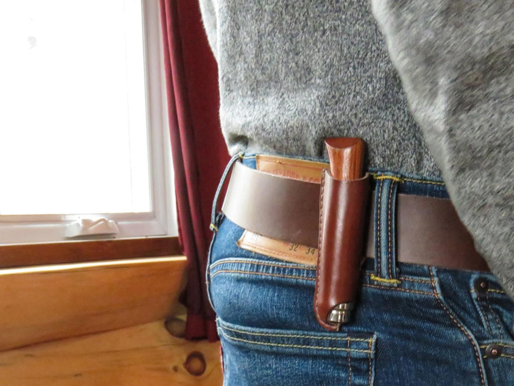 Leather Belt Knife Sheath & Case - Not associated with Opinel S.A.S