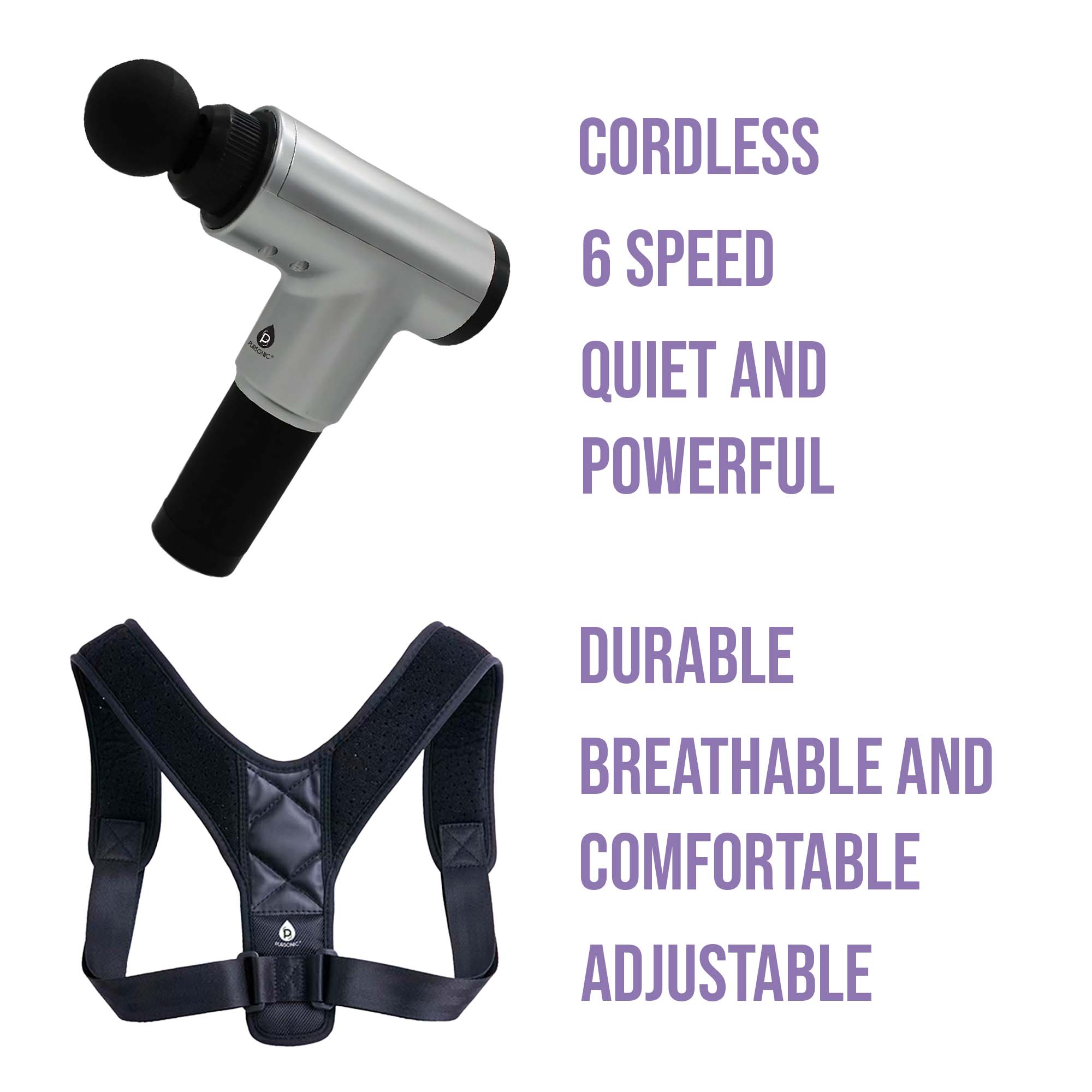 Pursonic Ultimate Pain Relief and Posture Support Bundle-1