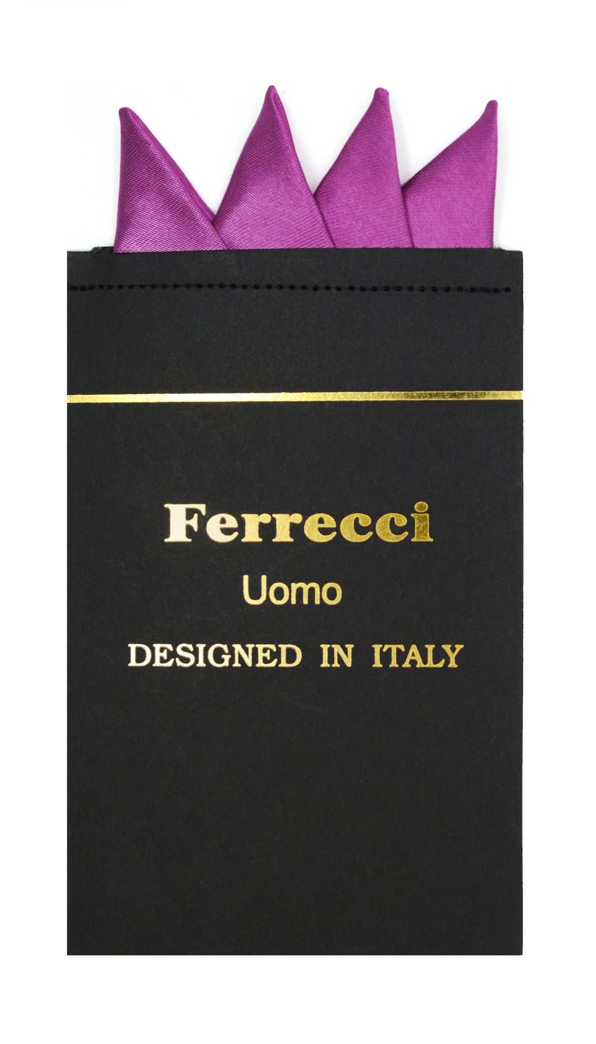 Pre-Folded Microfiber Violet Handkerchief Pocket Square-0