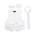 Premium Boys White Solid Vest 600