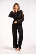 Elegant Smooth Thin Satin Lace Pajama Colette