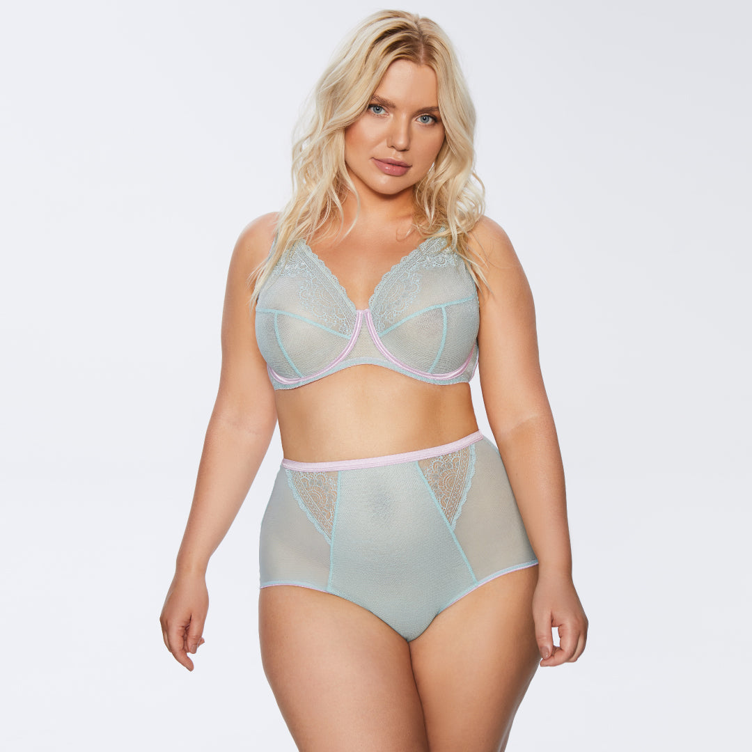 Sheer Mesh Full Busted Bra Kinga Pastellove