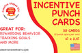 SHAPES ETC. Incentive Punch Cards - Cats