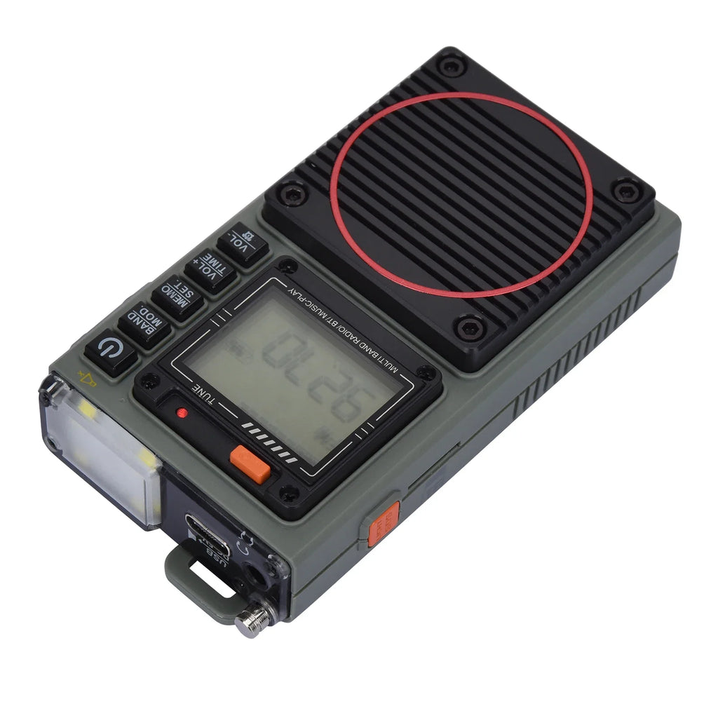 NNEOBA Digital Portable Stereo Speaker Radio Grey