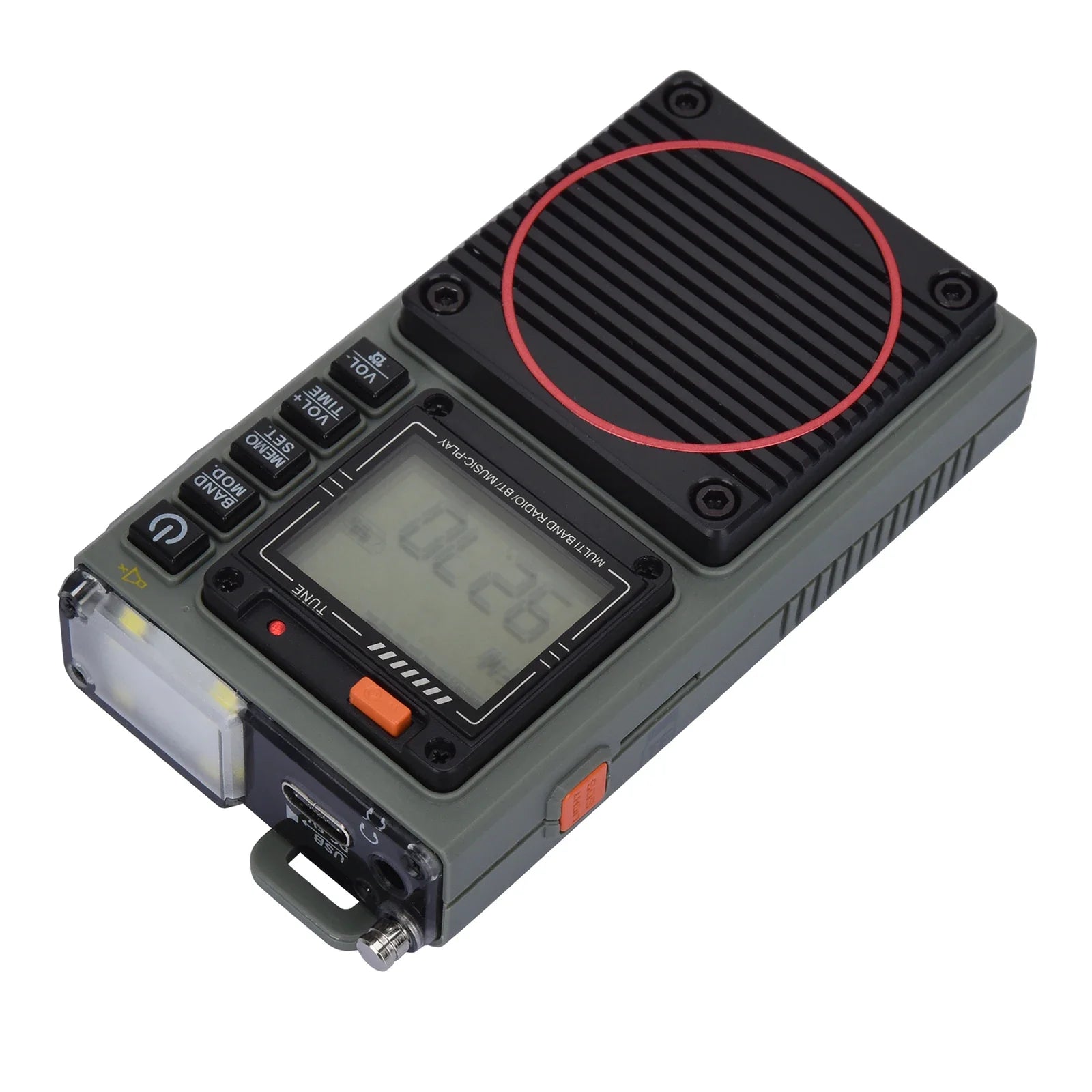 NNEOBA Digital Portable Stereo Speaker Radio Grey