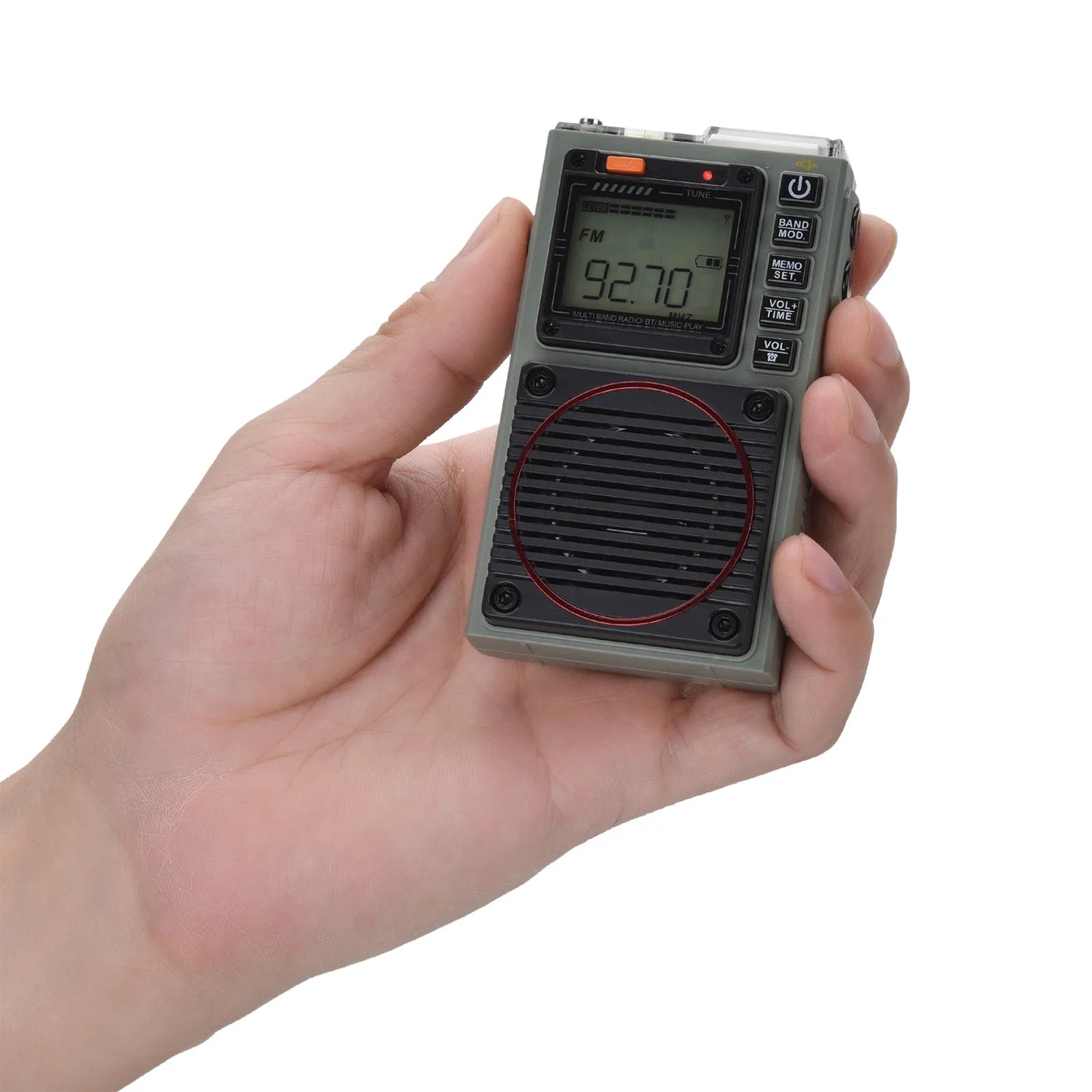 NNEOBA Digital Portable Stereo Speaker Radio Grey