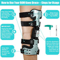 Medical Knee Brace Support Right Leg White