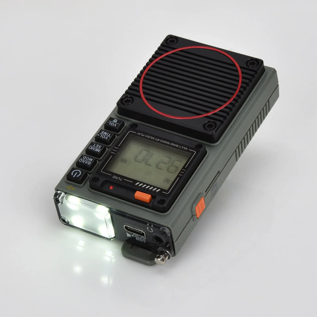 NNEOBA Digital Portable Stereo Speaker Radio Grey