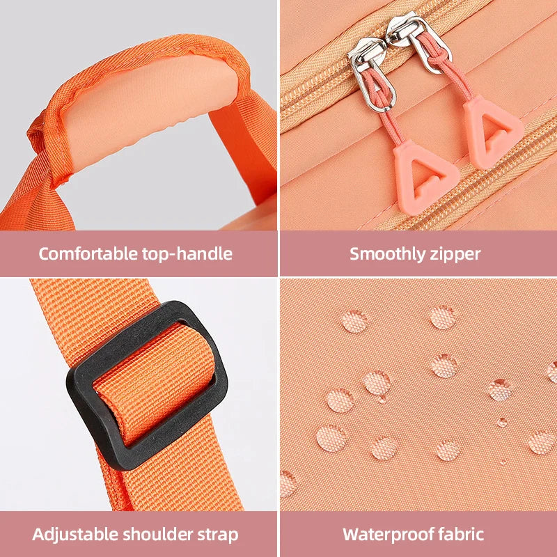 NNEOBA Travel Luggage Gym Bag Orange