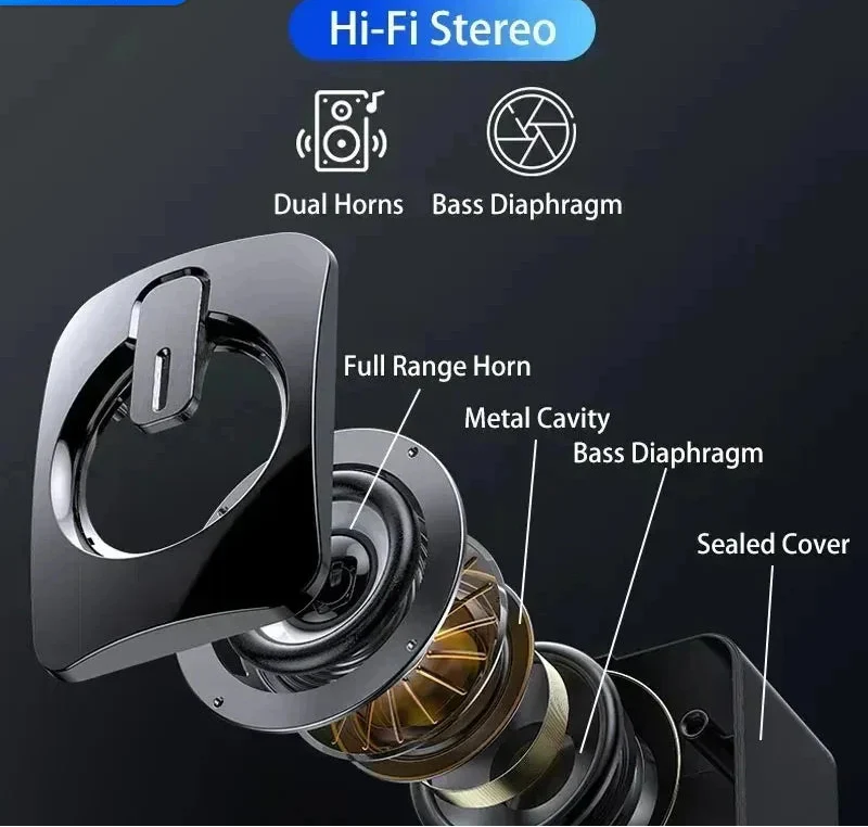 NNEOBA Computer Stereo RGB LED Light Black