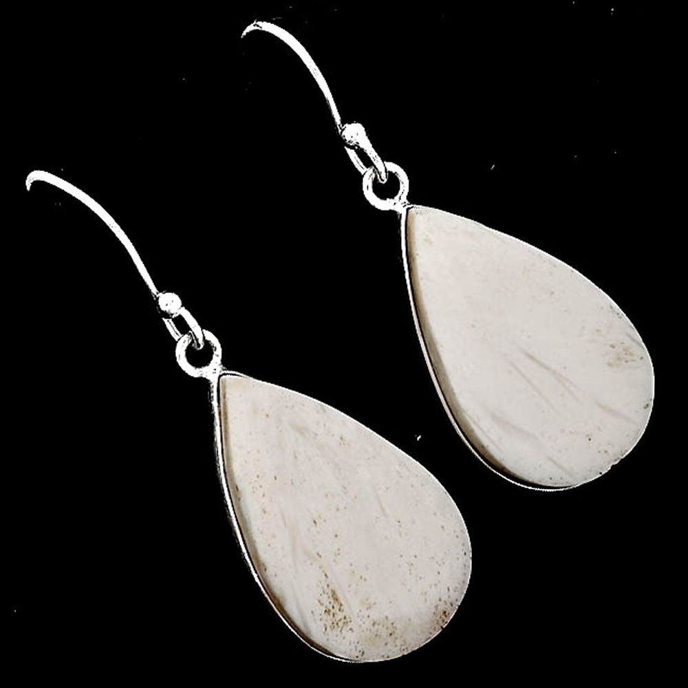 Natural White Scolecite Earrings E-1001 SDE52082-2