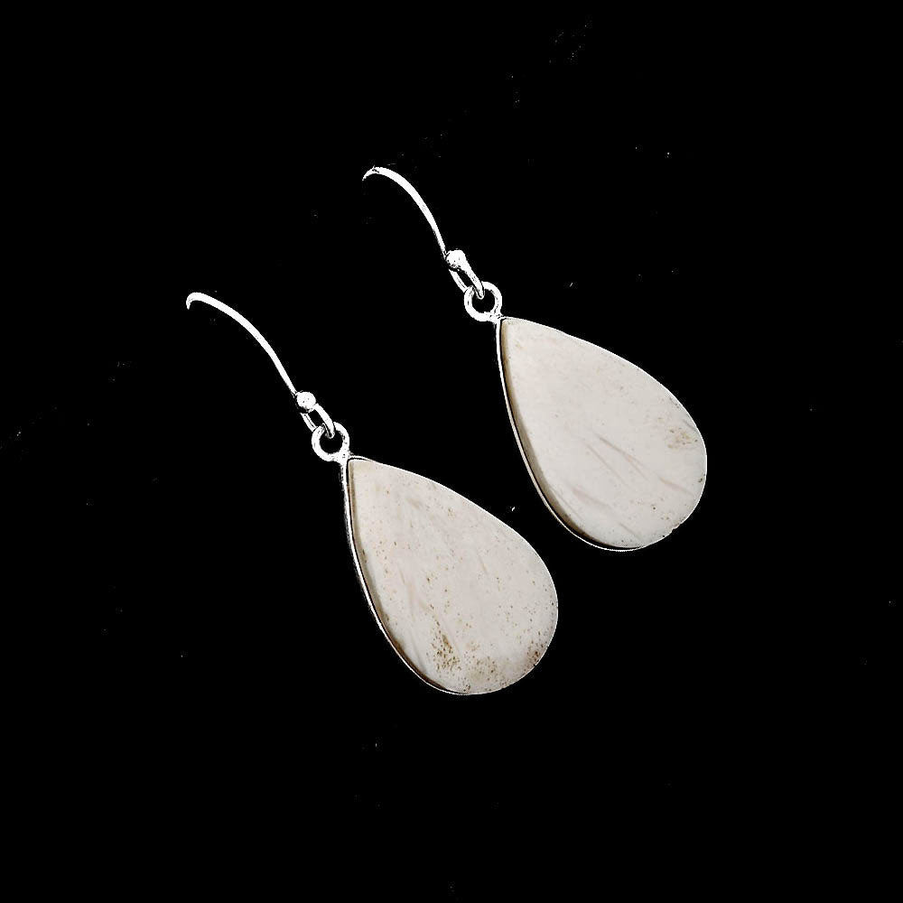 Natural White Scolecite Earrings E-1001 SDE52082-1