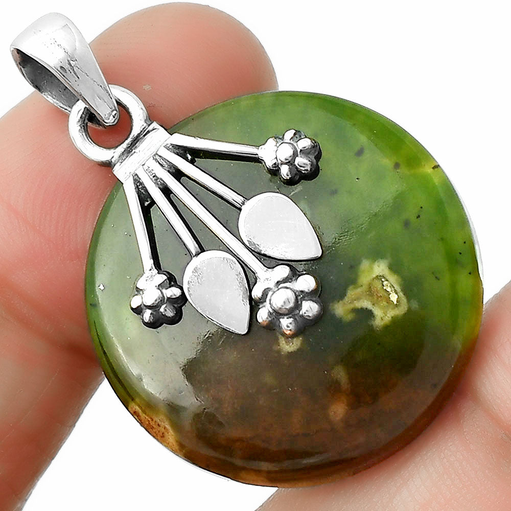 Natural Chrome Chalcedony Pendant P-1647 SDP111361