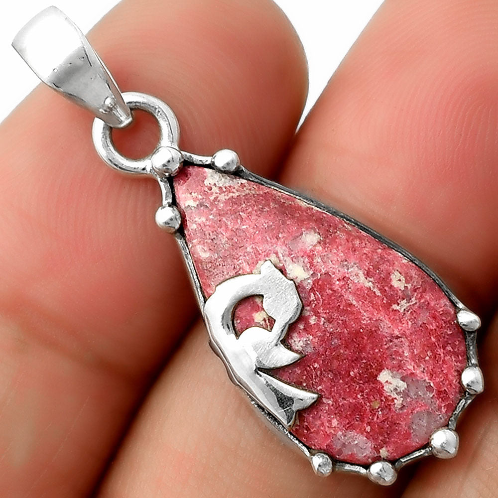 Peacock Natural Pink Thulite Norway Pendant P-1698 SDP111825-0