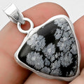 Natural Snow Flake Obsidian Pendant P-1110 SDP120481-0