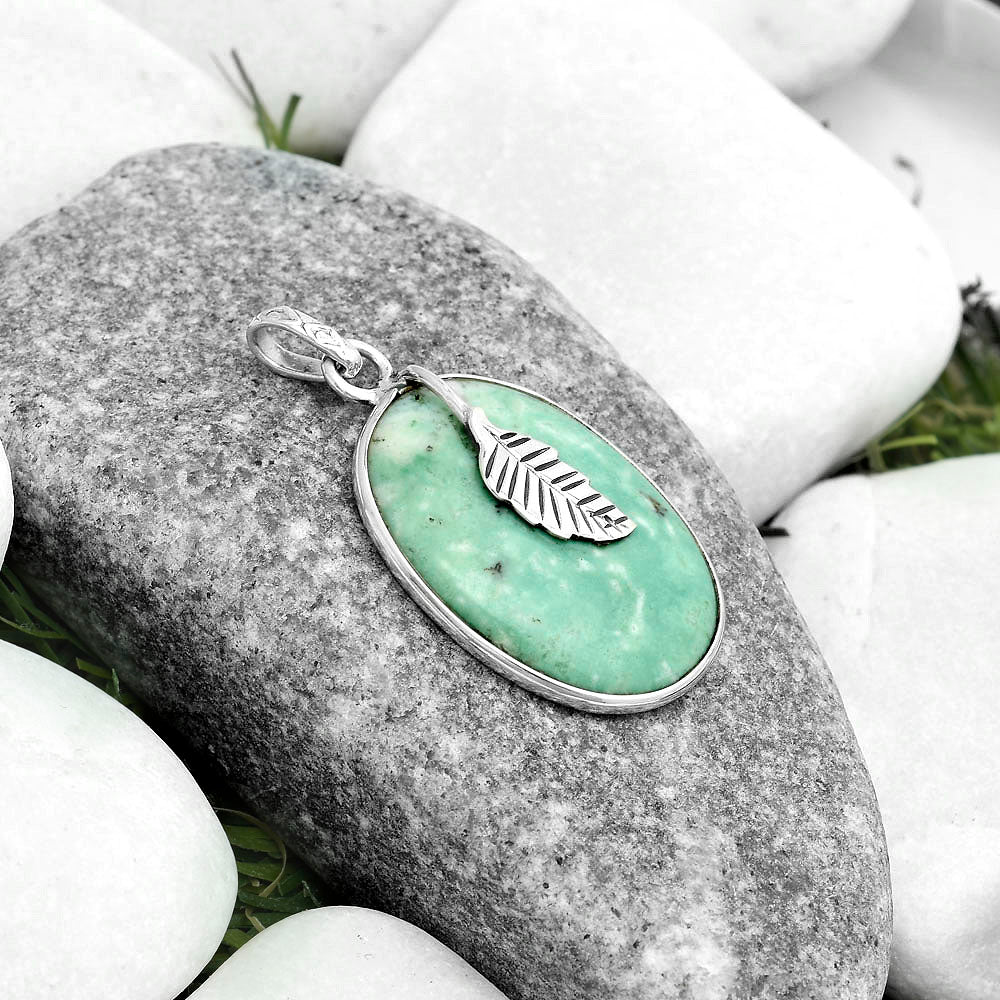 Dendritic Chrysoprase - Africa Pendant P-1585 SDP122466