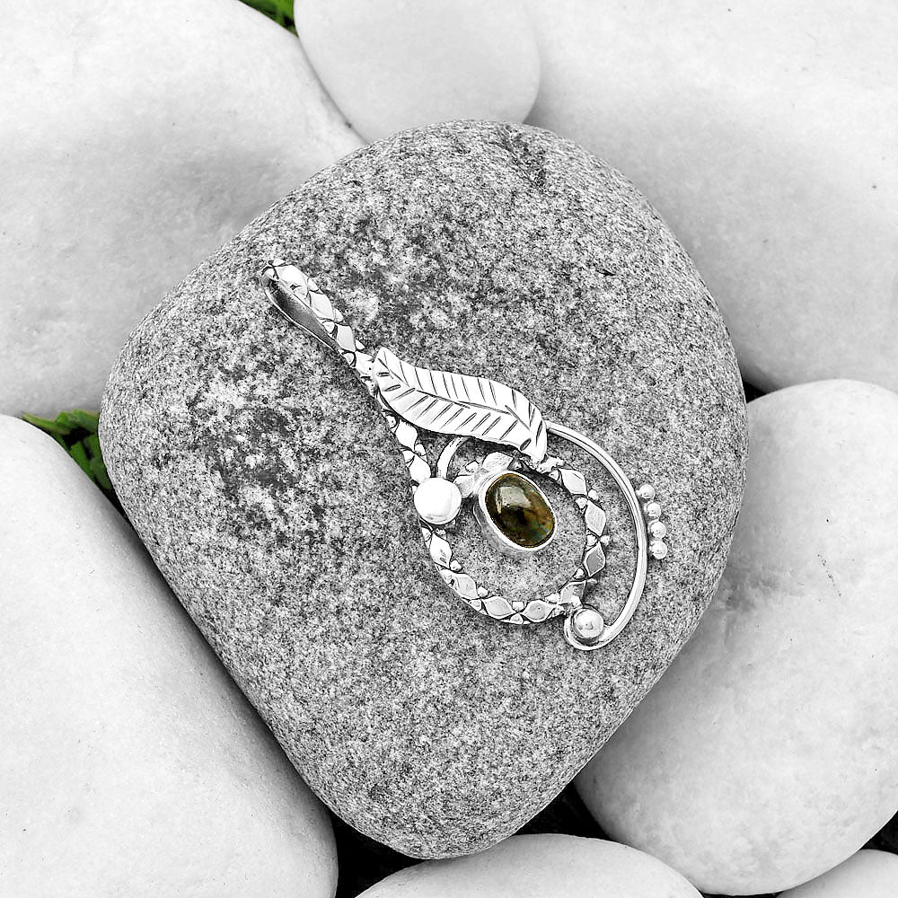 Natural Nuummite Pendant P-1215 SDP133863-1
