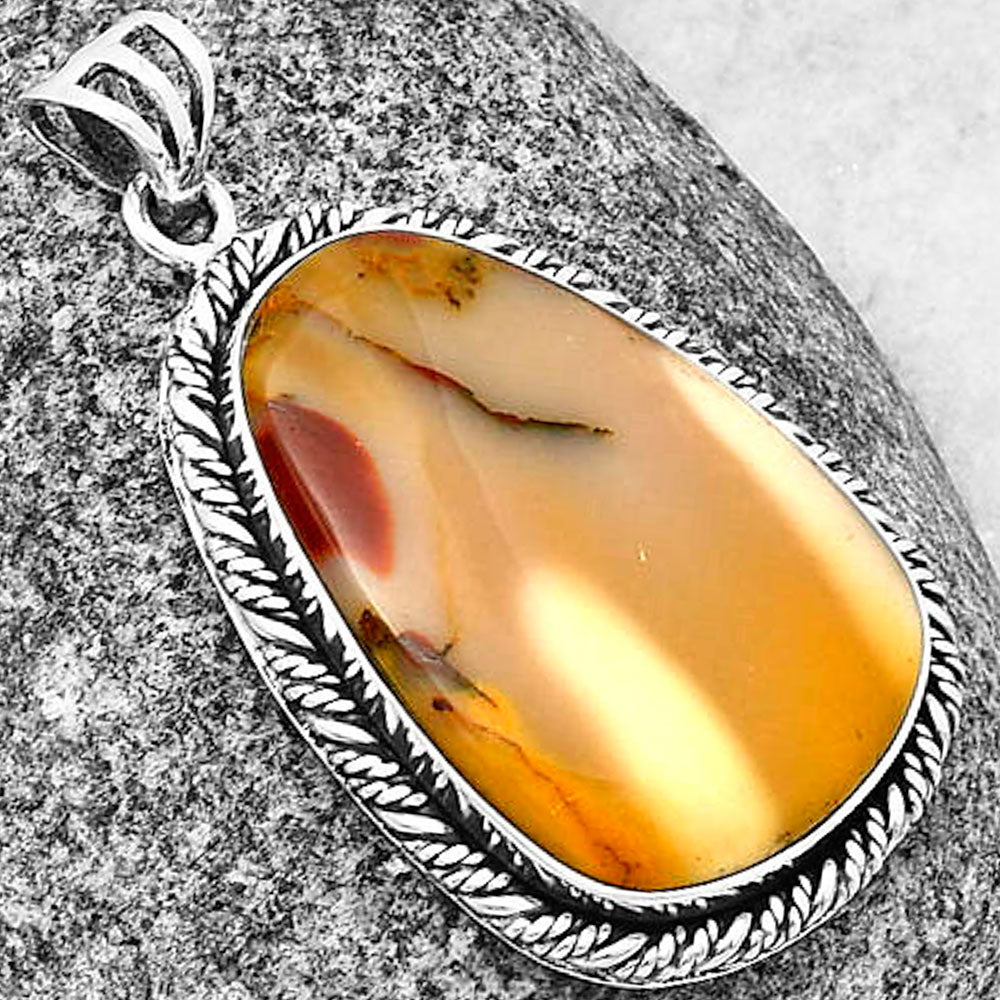Natural Red Mookaite Pendant P-1074 SDP138789