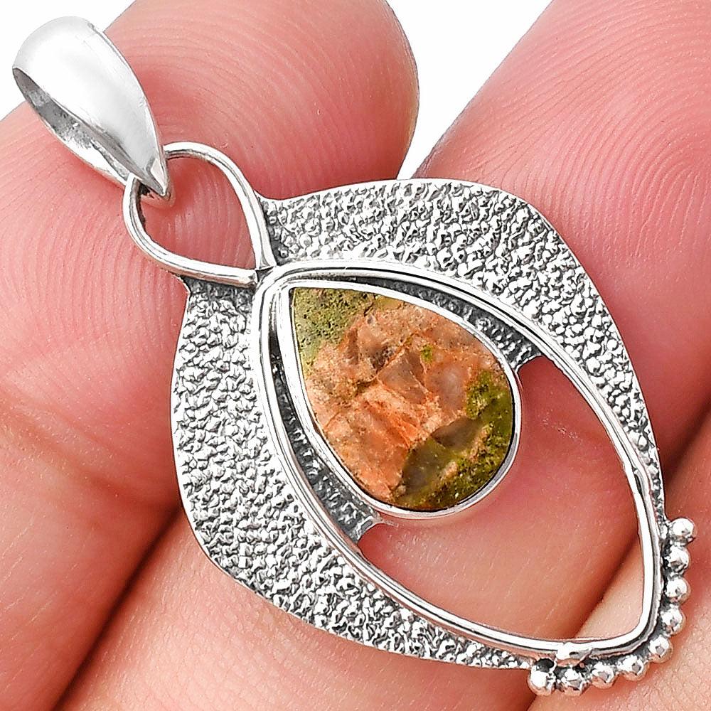 Natural Unakite Pendant P-1402 SDP143420