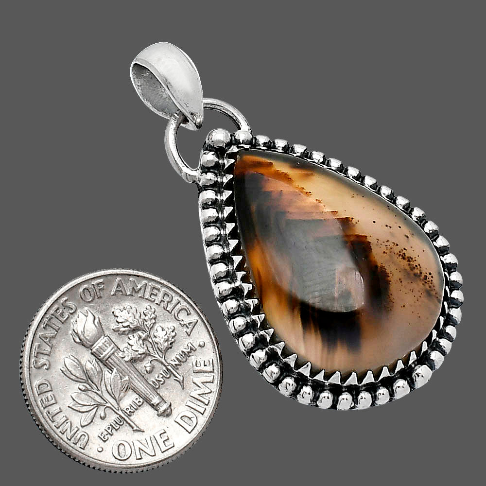 Natural Montana Agate - USA Pendant P-1312 SDP152477