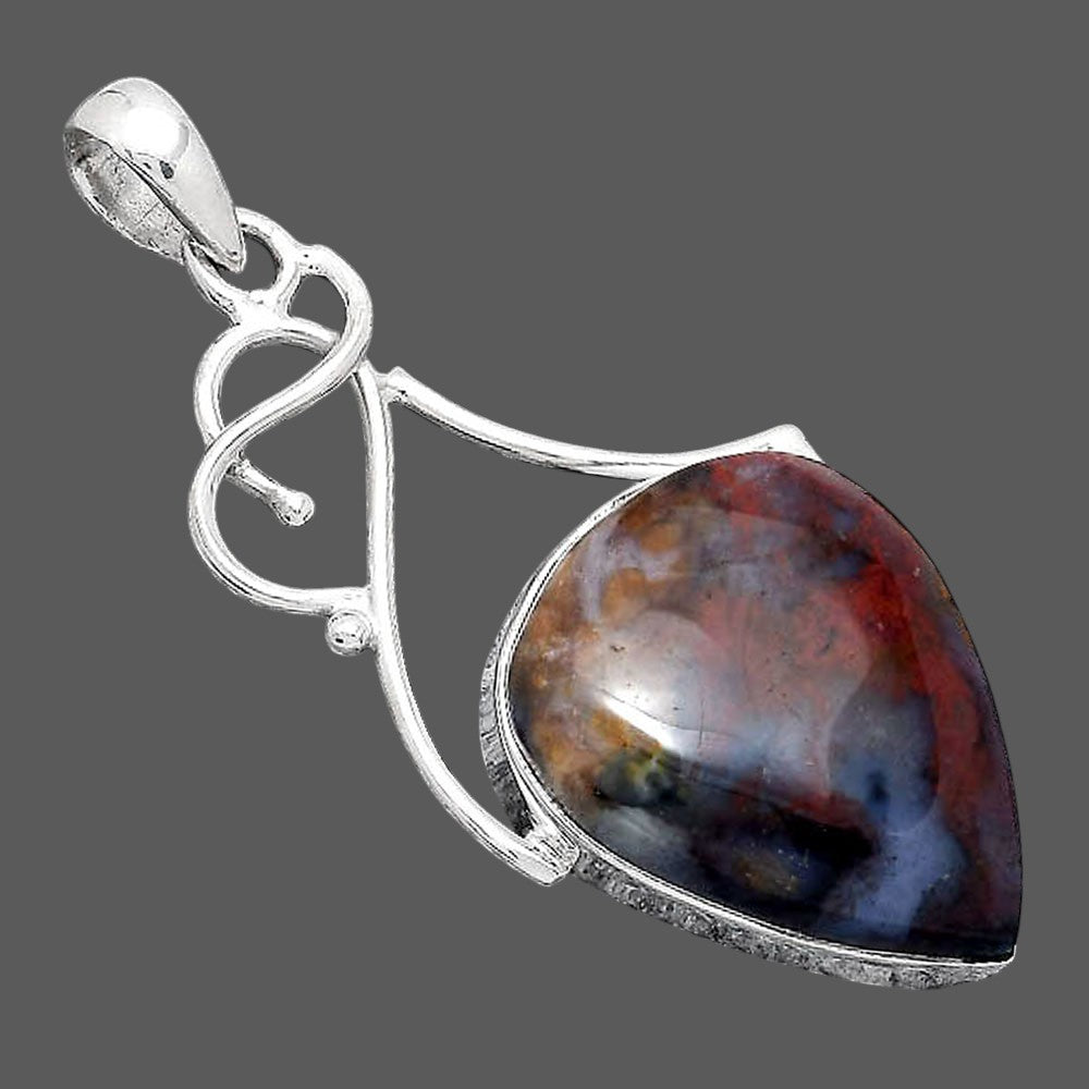 Natural Red Brecciated Jasper Pendant P-1036 SDP155166
