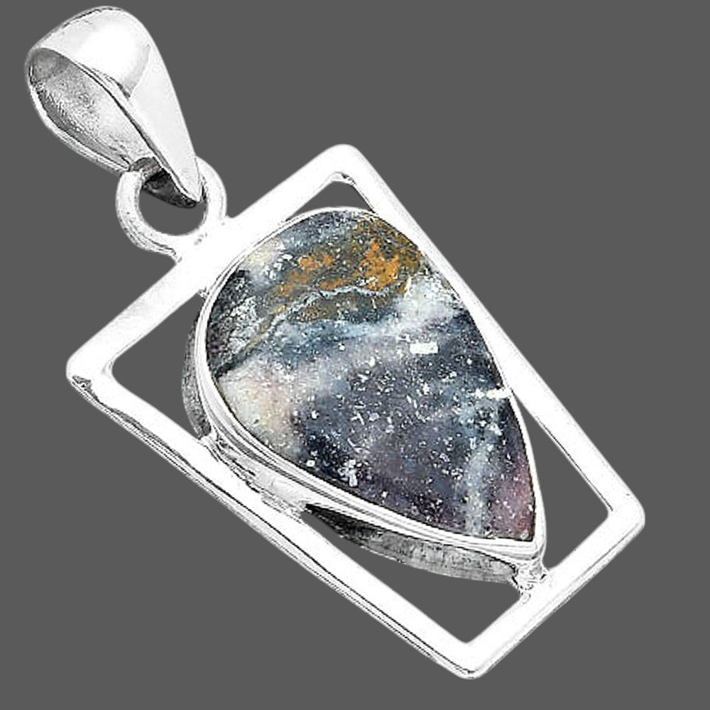Natural Indian Blanket Jasper Pendant P-1502 SDP156954