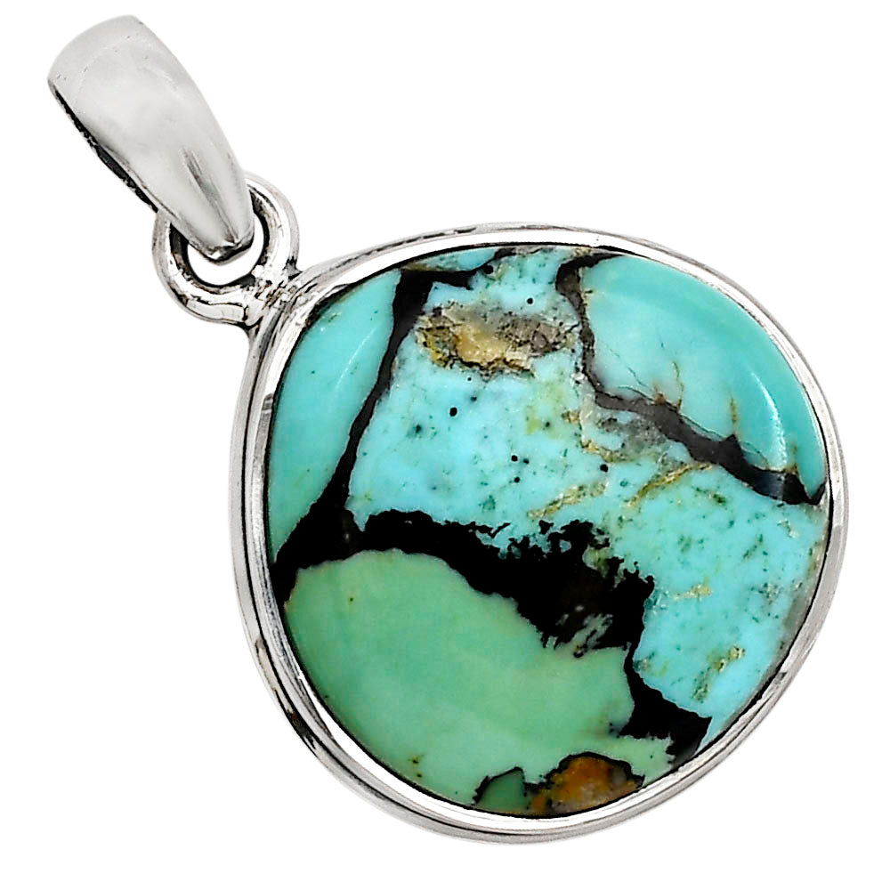 Lucky Charm Tibetan Turquoise Pendant P-1124 SDP158605-0