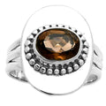 Natural Smoky Quartz - Brazil Ring size-7 R-1458 SDR202838