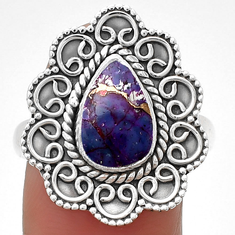 Copper Purple Turquoise - Arizona Ring size-9.5 R-1337 SDR203377-0