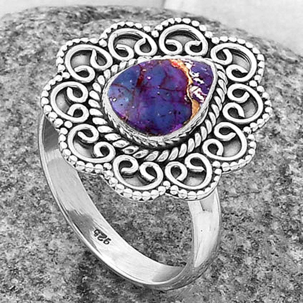 Copper Purple Turquoise - Arizona Ring size-9.5 R-1337 SDR203377-2