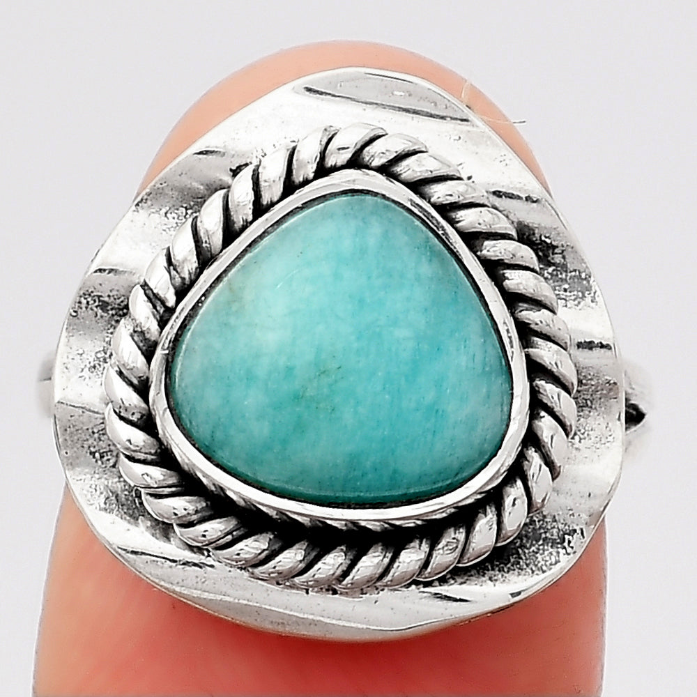 Natural Paraiba Amazonite Ring size-7 R-1212 SDR245511-0