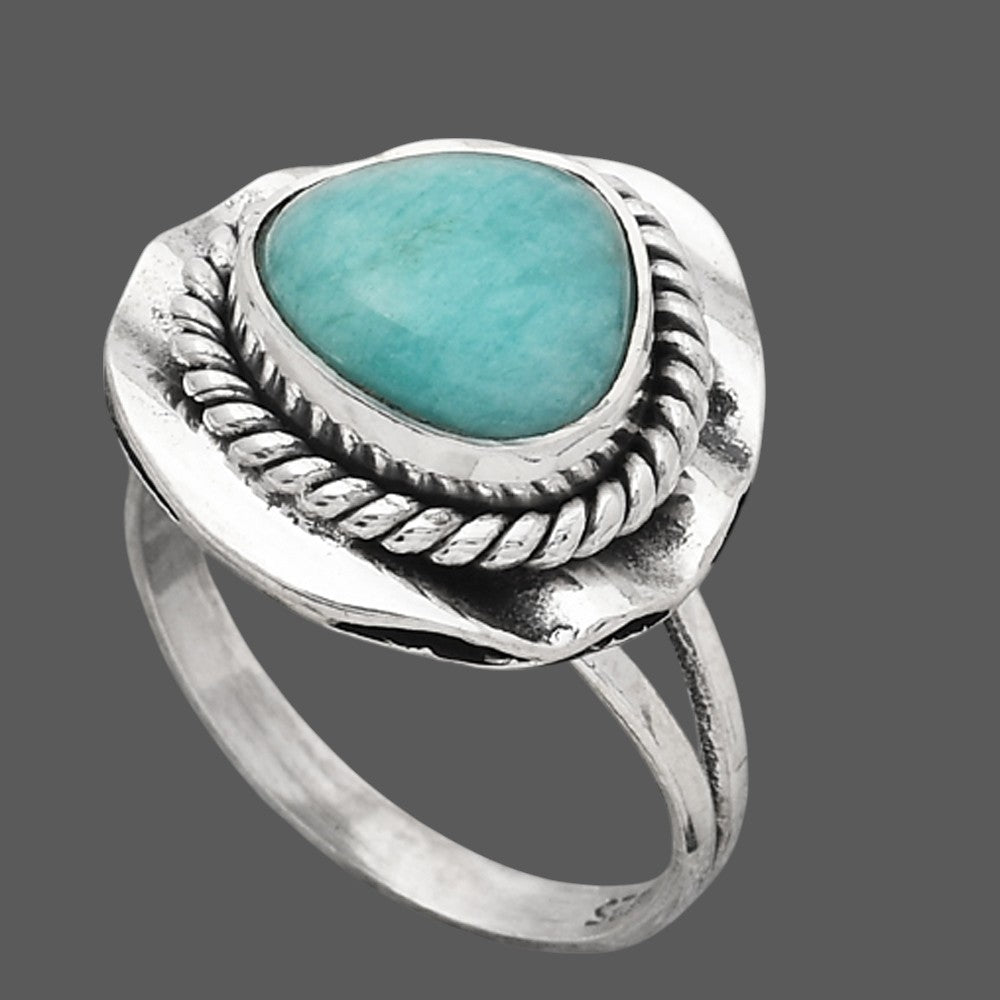 Natural Paraiba Amazonite Ring size-7 R-1212 SDR245511-2