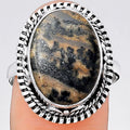 Natural Russian Honey Dendrite Opal Ring size-8 R-1279 SDR246331-0