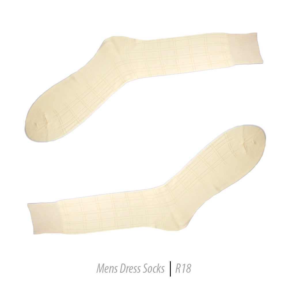 Men's Short Nylon Socks R18 - Bone-0