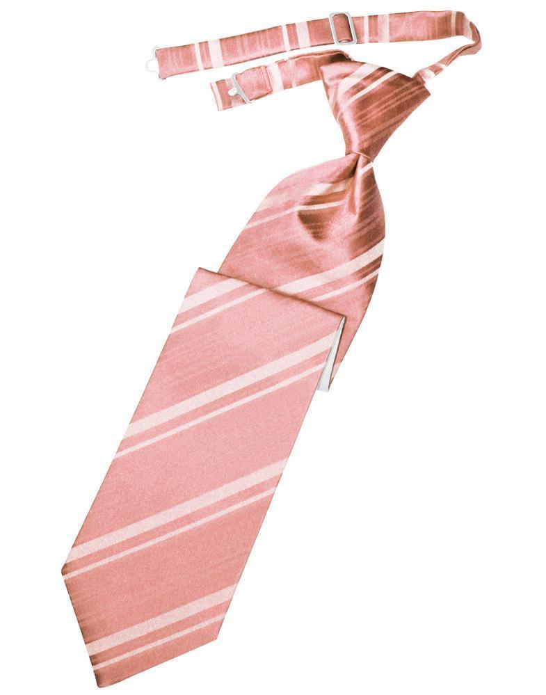Striped Satin Kids Necktie