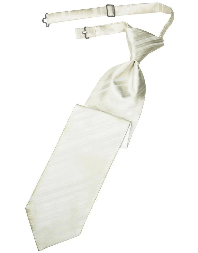 Striped Satin Kids Necktie