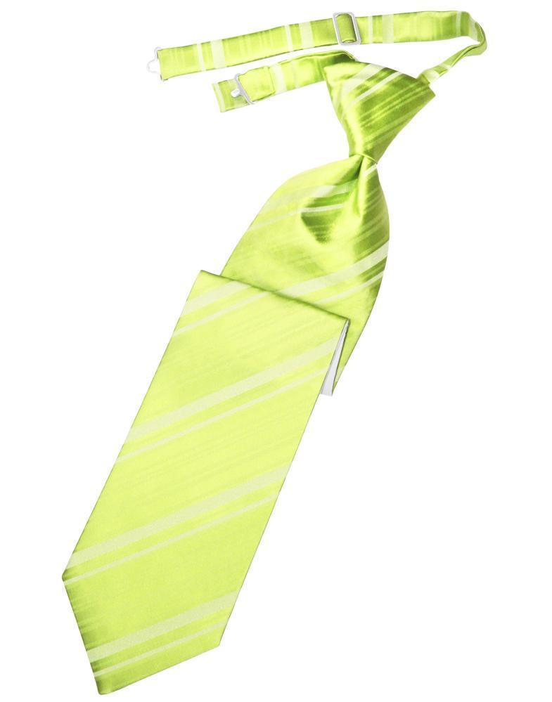 Striped Satin Kids Necktie