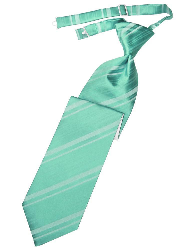 Striped Satin Kids Necktie