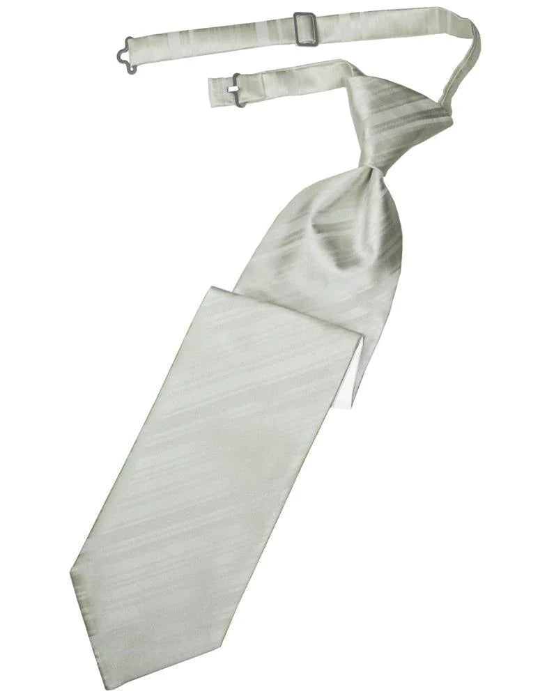 Striped Satin Kids Necktie