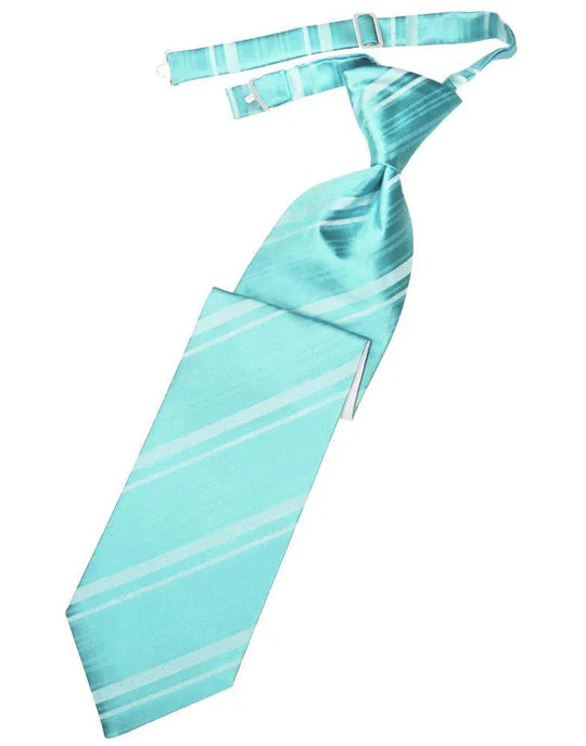 Striped Satin Kids Necktie