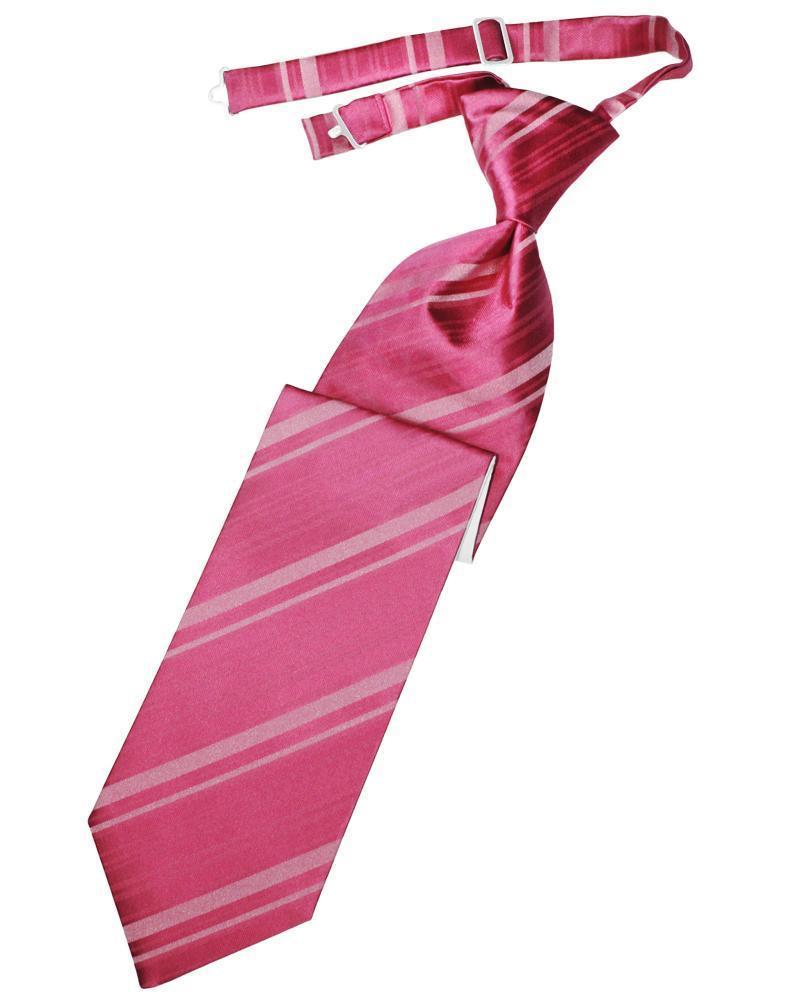 Striped Satin Kids Necktie