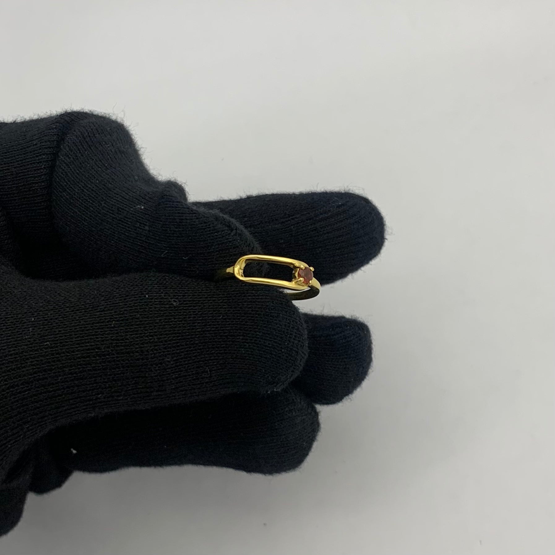18K Gold Plated Garnet & Tourmaline Ring | Wholesale TGR1060 RM-1783