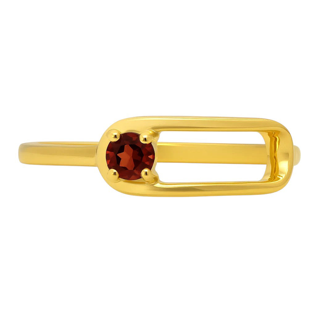 18K Gold Plated Garnet & Tourmaline Ring | Wholesale TGR1060 RM-1783