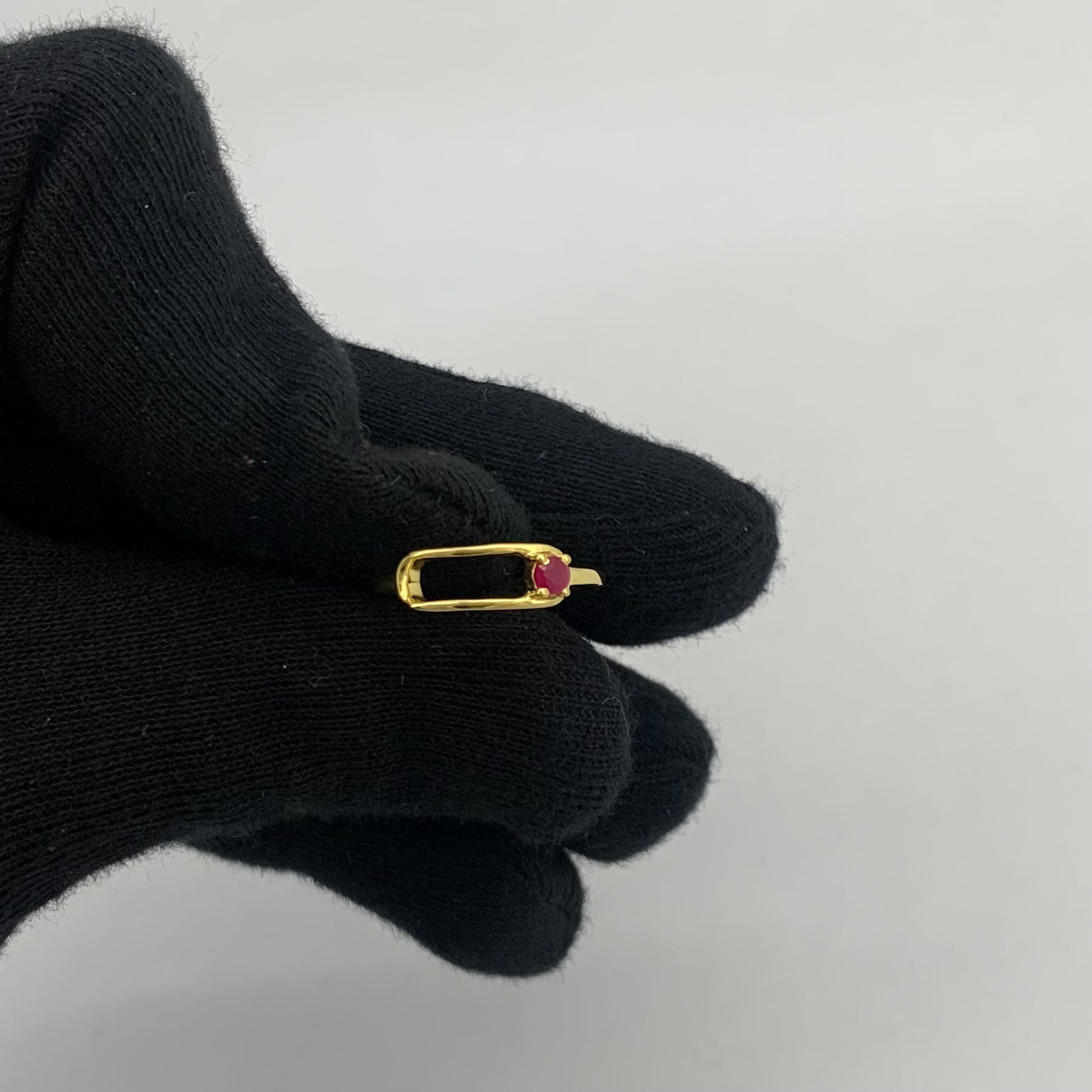 18K Gold Plated Garnet & Tourmaline Ring | Wholesale TGR1060 RM-1783