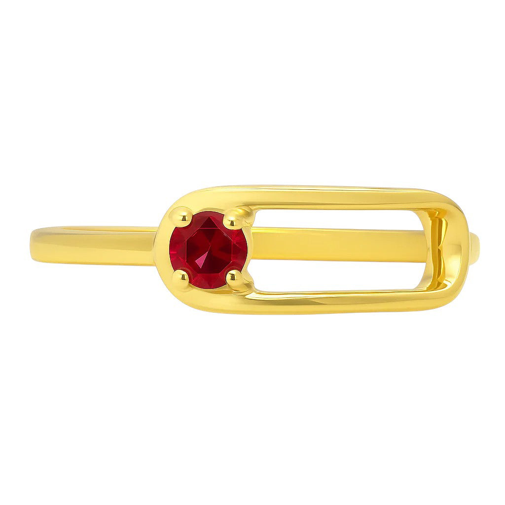 18K Gold Plated Garnet & Tourmaline Ring | Wholesale TGR1060 RM-1783