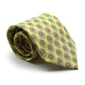 Feather Yellow Necktie with Handkerchief Set-0