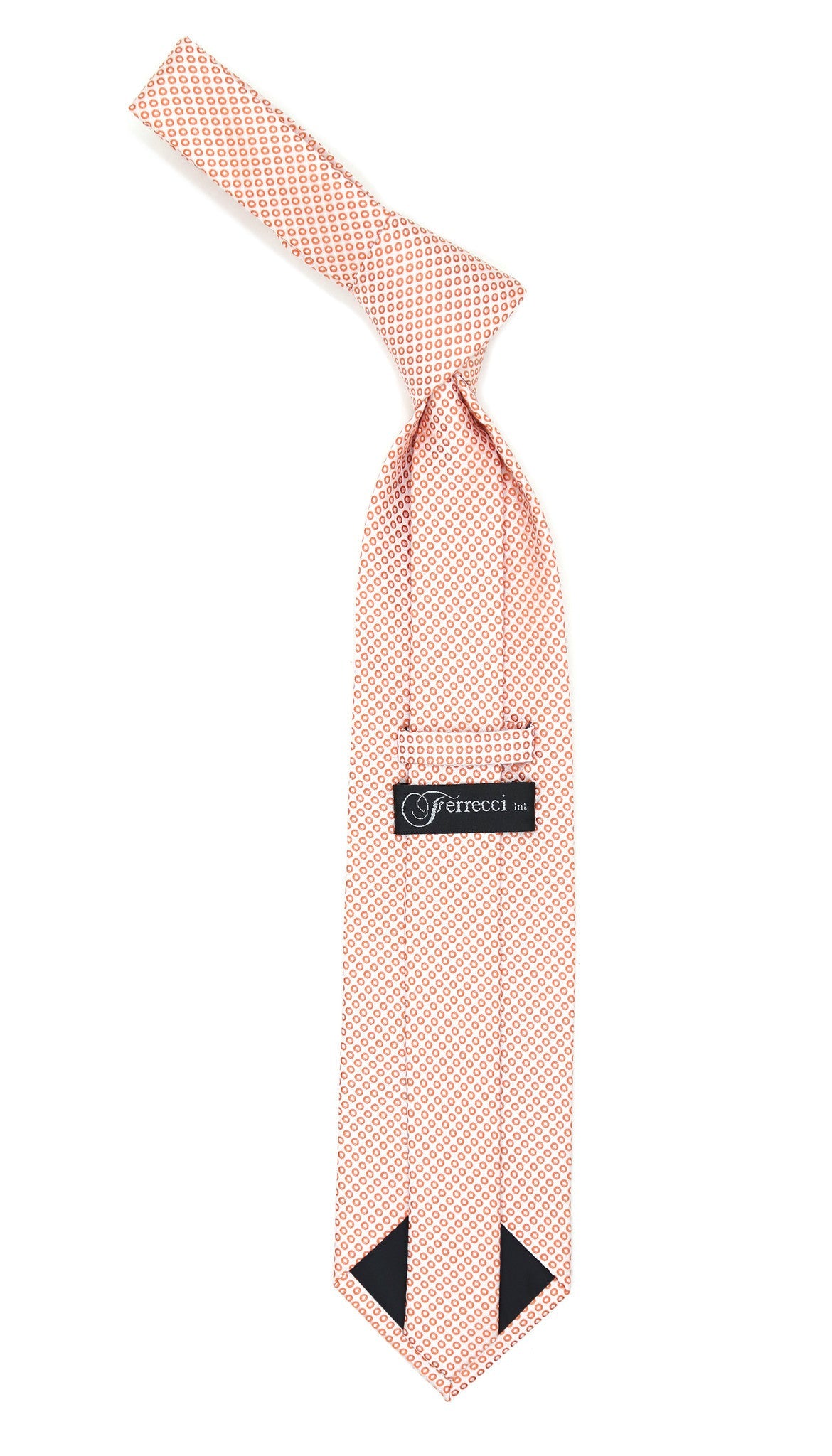 Orange Necktie with Handkerchief Set-1
